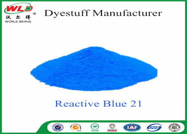 Tùy chỉnh Vải không độc hại Thuốc nhuộm phản ứng Màu xanh ngọc lam WGE C I Blue 21